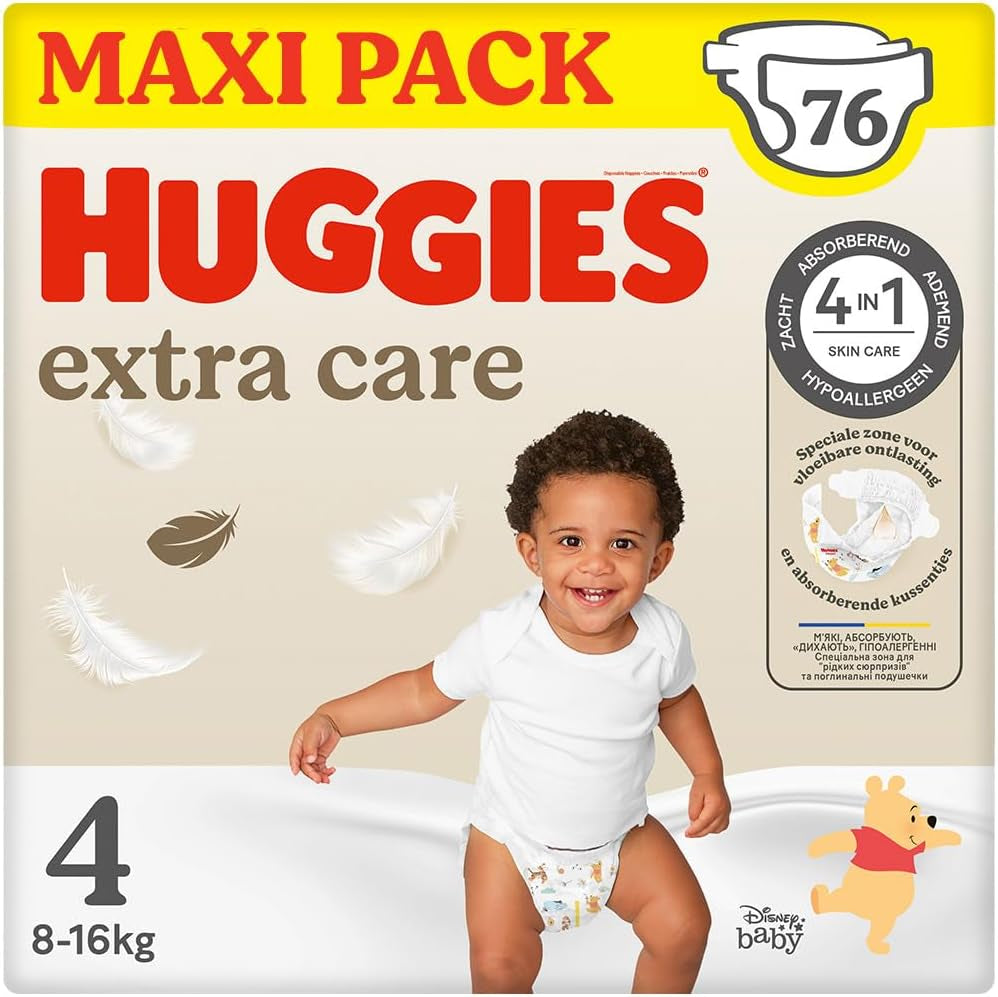 Couches Huggies Extra Care, taille 6, 15-25 kg, 60 pièces