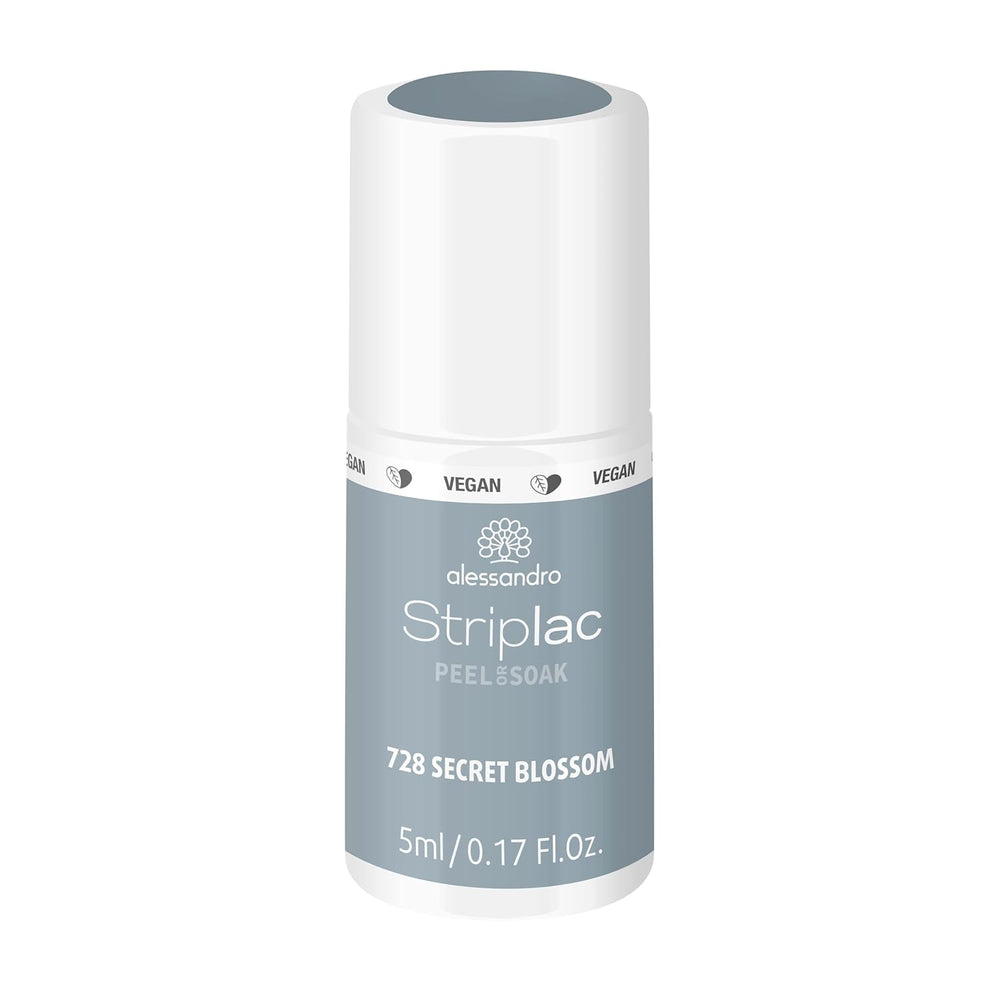 alessandro Striplac UV-Nagellack Flat White – Facile et facile à utiliser – Application facile grâce à la technologie Peel-Off – Vegan et sans alcool – 8 ml