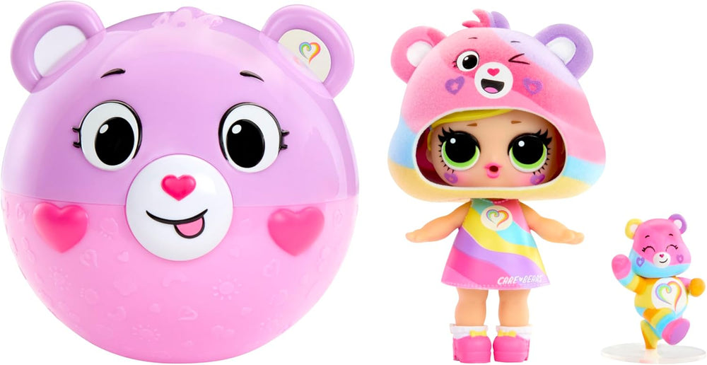 Mdr Surprise ! Loves Care Bears Tots - Comprend 1 poupée avec tenue et accessoires, une boule d'ours en peluche, un emballage caché, 6 poupées à collectionner