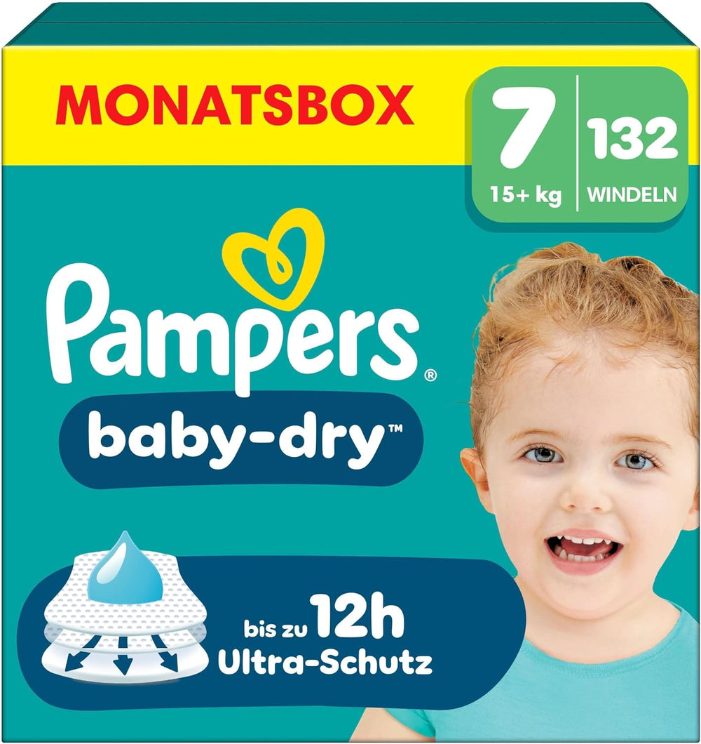 Couches Pampers Baby-Dry taille 5, 174 couches, 11 kg - 16 kg, jusqu'à 100 % de protection contre les fuites et confort toute la nuit