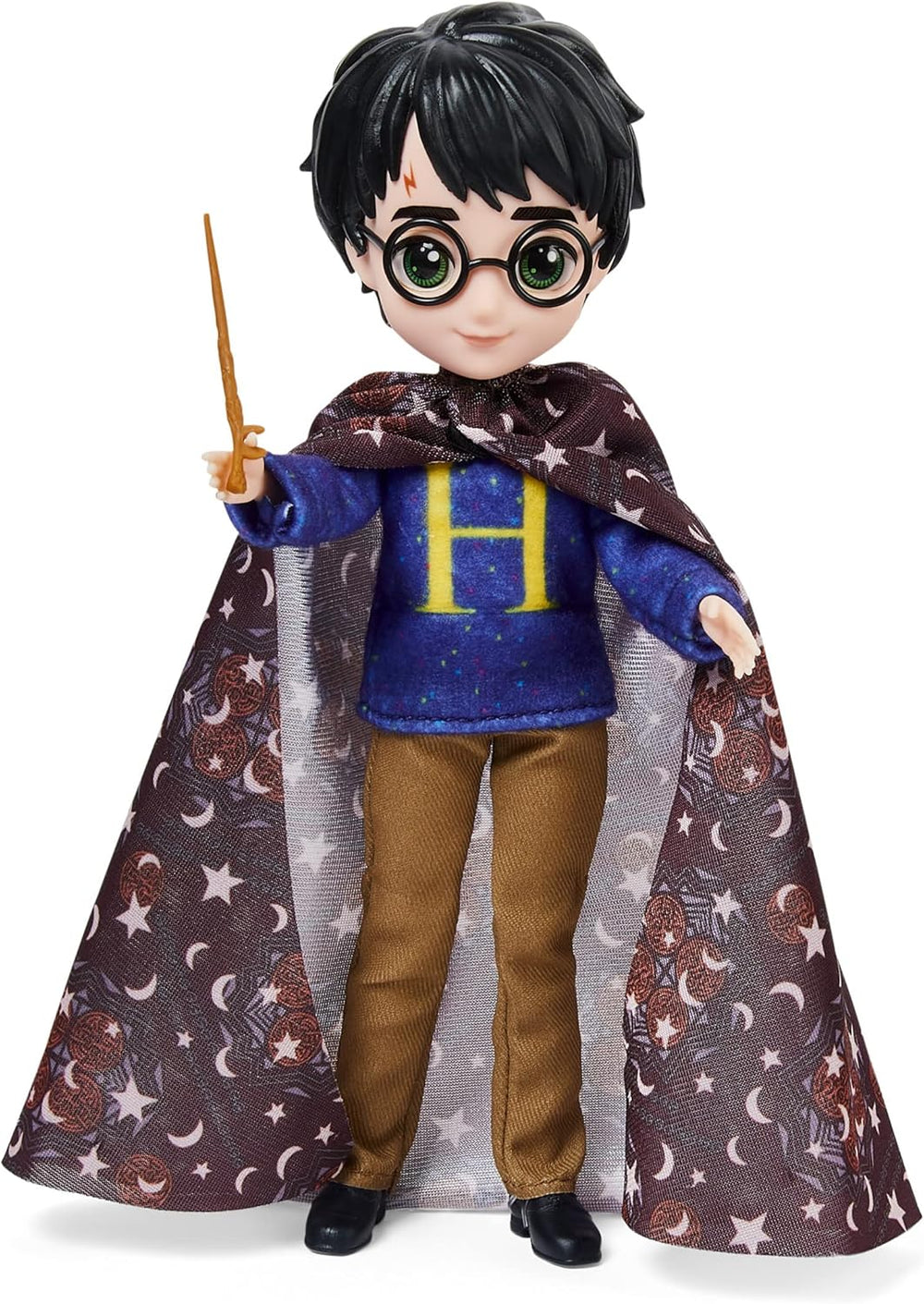 Wizarding World Harry Potter - Ensemble de jouets avec poupée Harry Potter plus grande de 20,3 cm, y compris Besen, Tarnumhang et autres accessoires