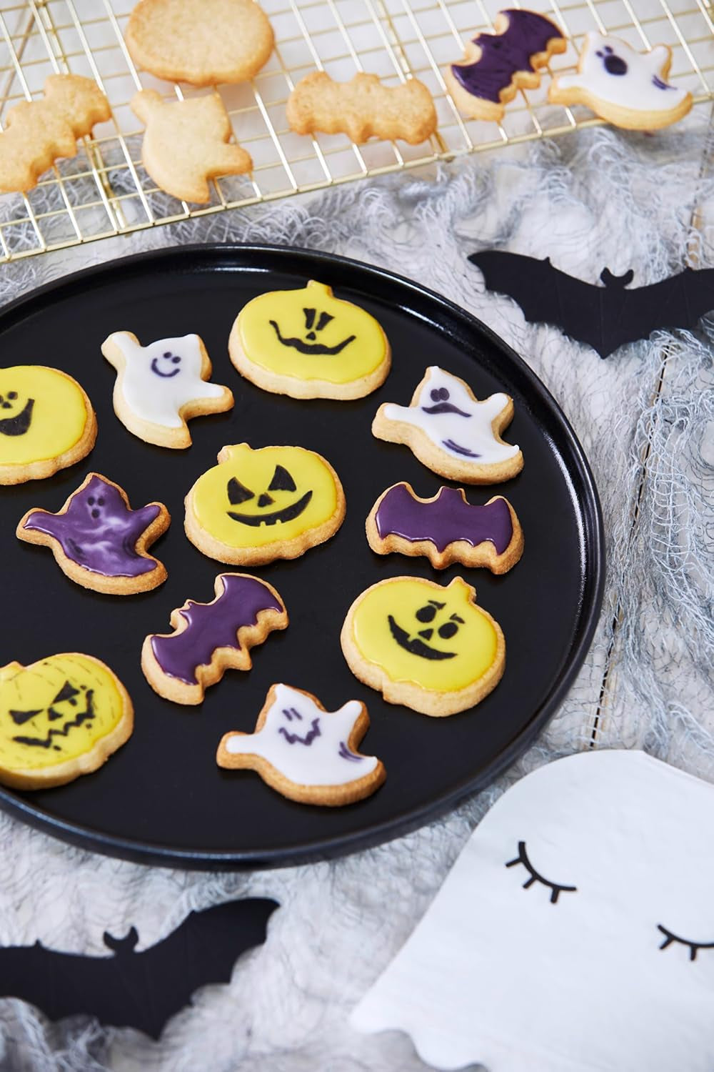 Ensemble de recharges colorées pour biscuits et boissons d'Halloween HEITMANN KREATIV