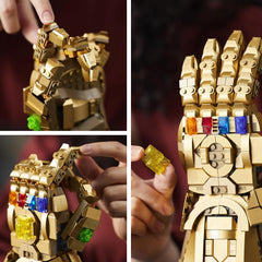 LEGO 76191 Marvel Super Heroes Infinity Glove Avengers Thanos Glove Modèle de construction pour adultes Article de fan Cadeau pour hommes Femmes Elle Lui Jeux de construction Besuche den LEGO-Store