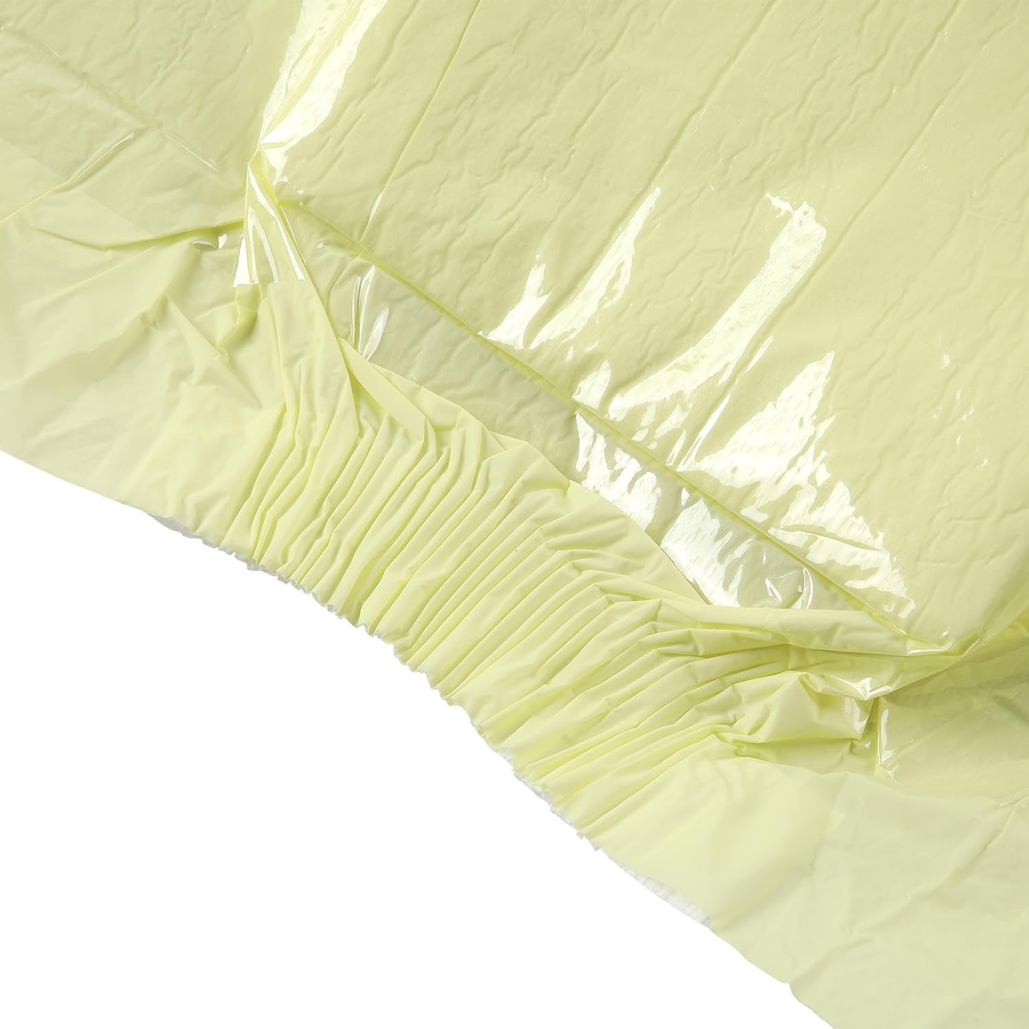 CutiePlusU Lot de 10 couches jetables pour incontinence avec boucles pour femme et homme, absorption maximale pendant la nuit – Jaune (taille moyenne 71-96 cm)