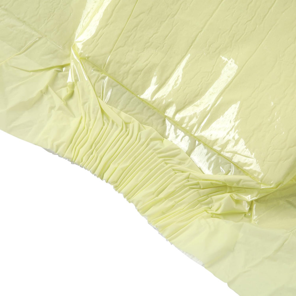 CutiePlusU Lot de 10 couches jetables pour incontinence avec boucles pour femme et homme, absorption maximale pendant la nuit – Jaune (taille moyenne 71-96 cm)