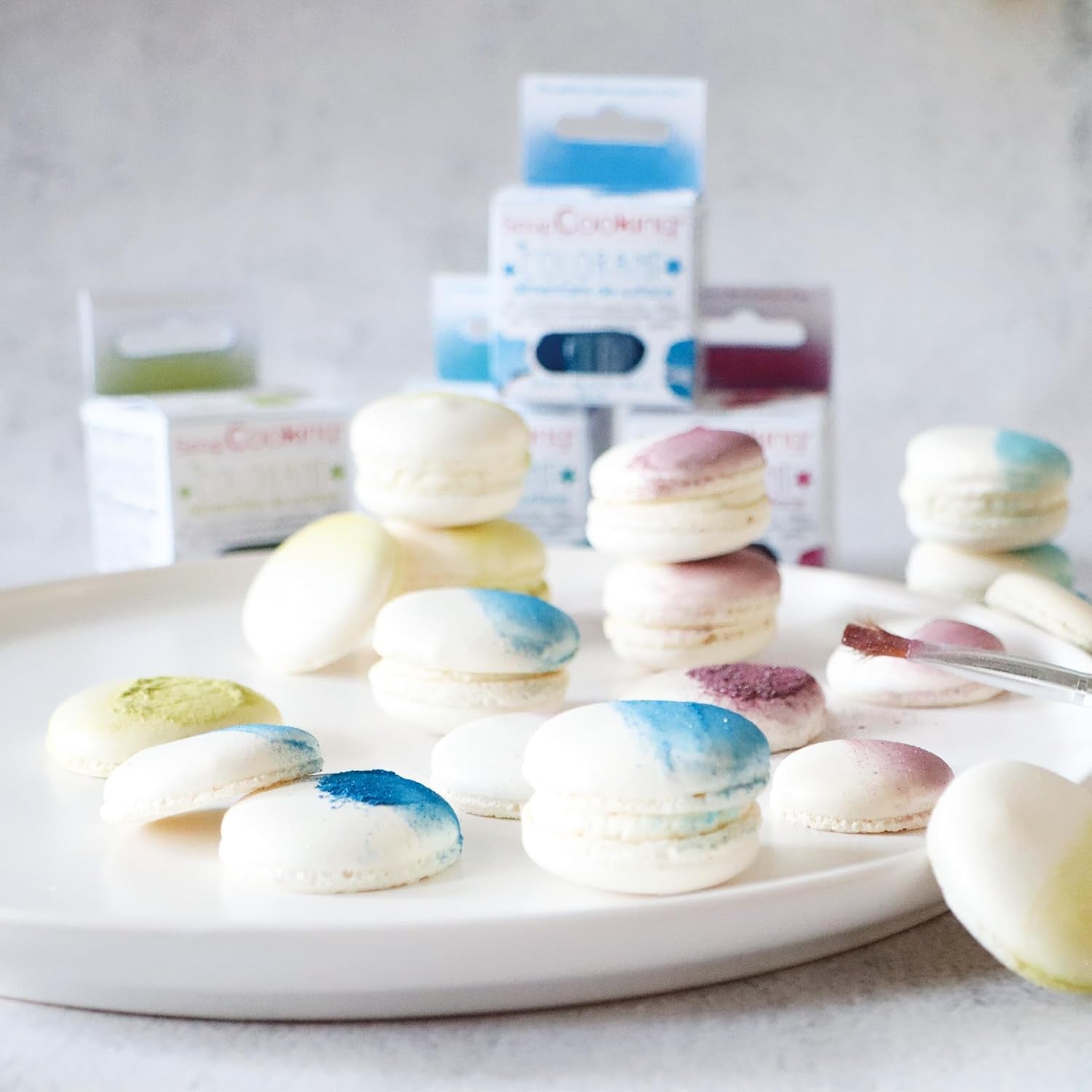 Scrapcooking - Colorant alimentar verde lime - Pudră comestibilă cu sclipici pentru suprafețe - Pentru prăjituri, fursecuri, macaroane, ciocolată și pastă de zahăr - Verde lămâie - 4087