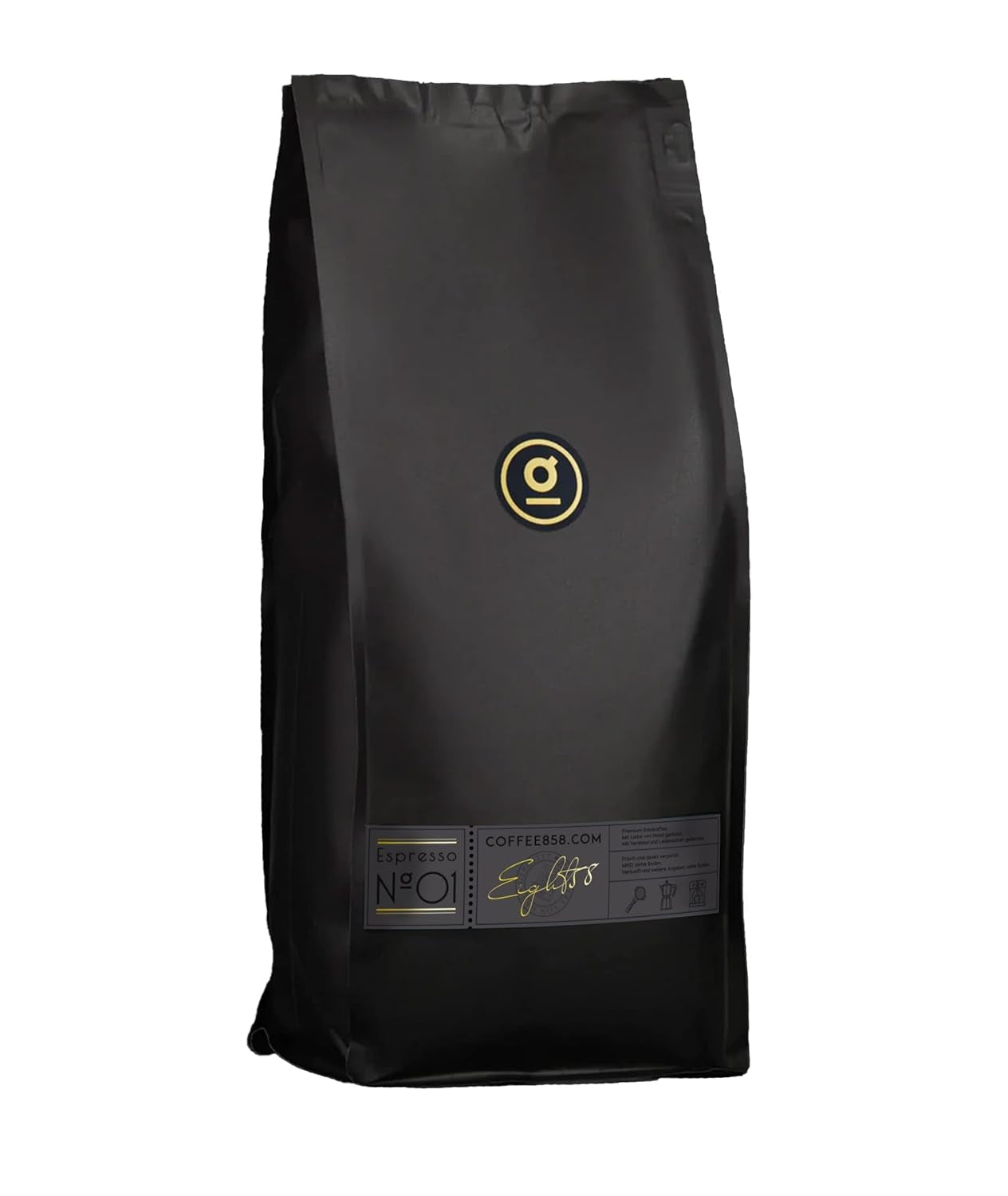 Expresso non. 1 par coffee858 - 1 grain de café entier - mélange premium de 70 % Arabica et 30 % Robusta - (1000g)