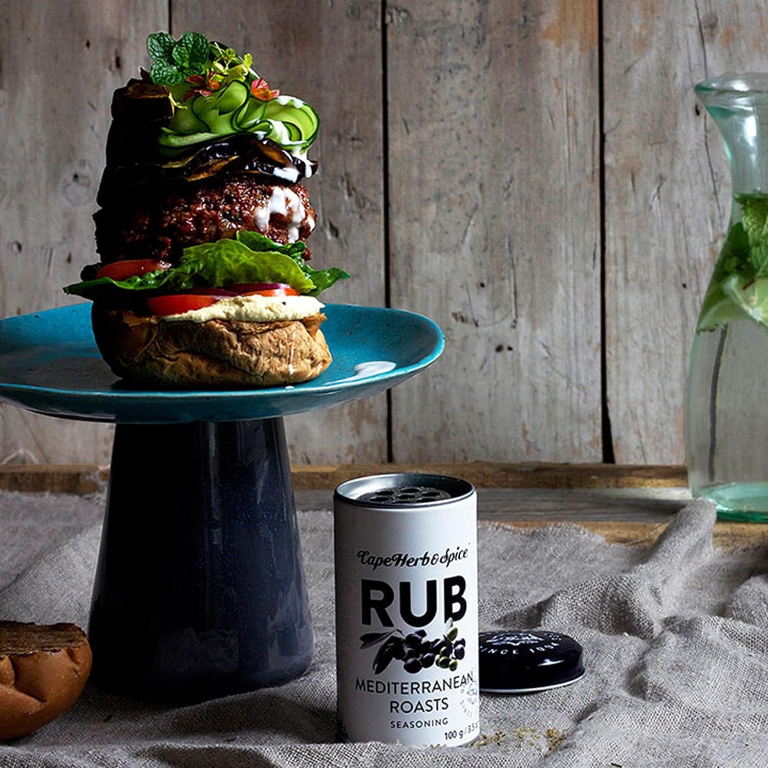 - Frotter les rôtis méditerranéens 100g