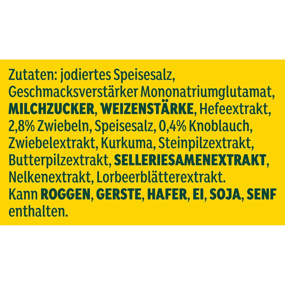 Knorr Würzmittel Nachfüllpackung Aromat Gewürzmischung zum Verfeinern von Speisen für schnelle Gerichte 100 g 1 pièce