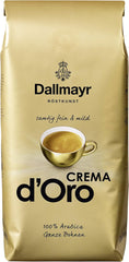 Crema d'Oro Café velouté, doux et fin Pack de 8 grains (8x1000g) - Arabica