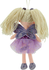 11766 Poupée en tissu Fée en peluche Princesse 30 cm Violet
