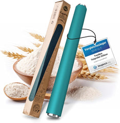 Rouleau à pâtisserie - rouleau à pâte en silicone et acier inoxydable - rouleau à pâtisserie moderne sans poignée avec effet antiadhésif, étale le fondant et la pâte en un rien de temps, outils de pâtisserie