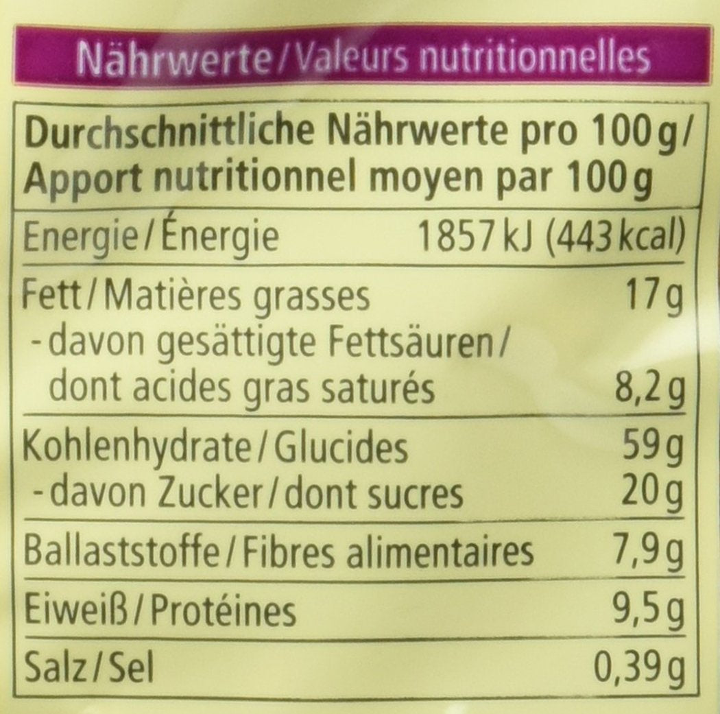 Galettes d'avoine croustillantes au chocolat bio, 375g