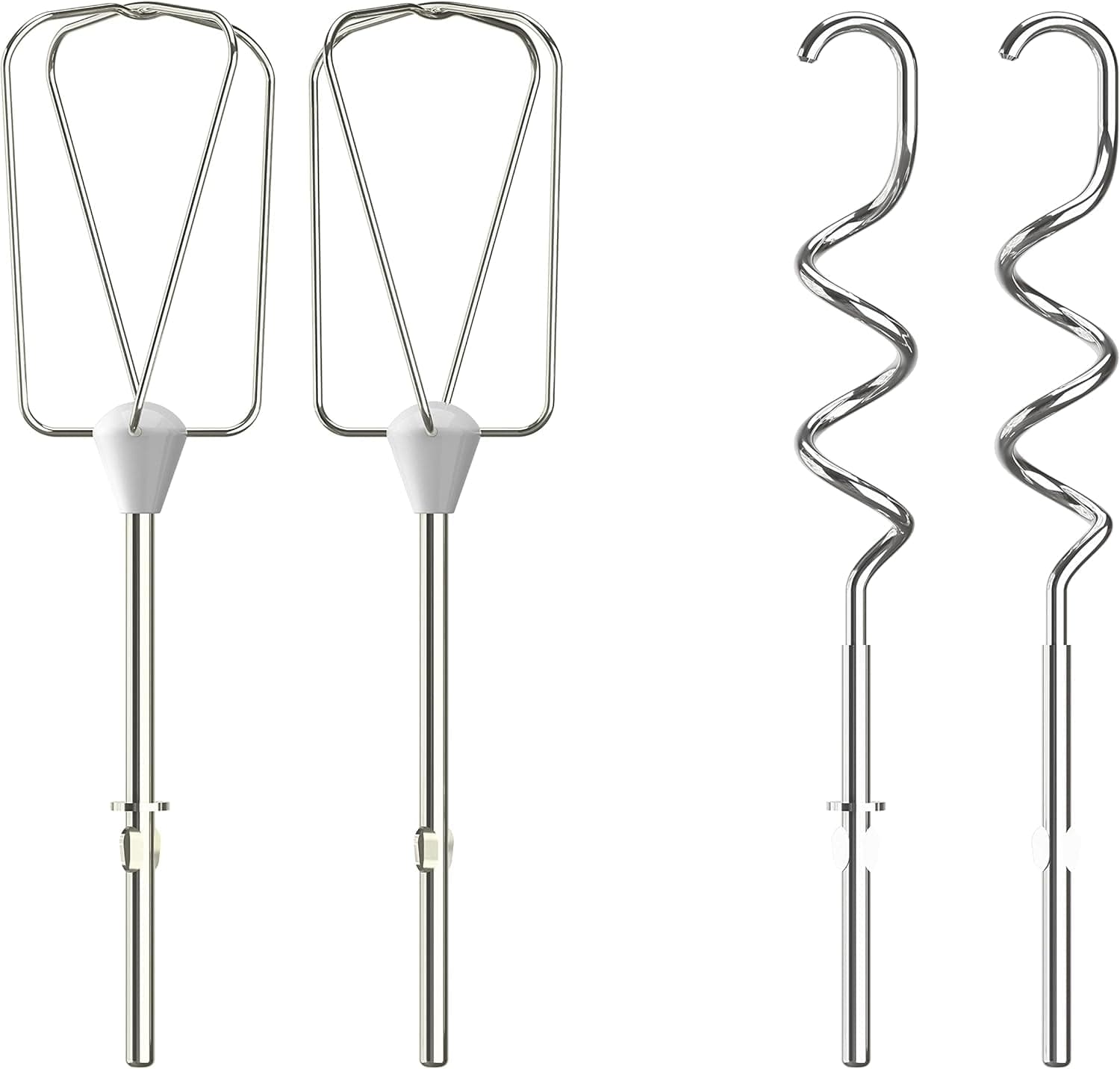 Krups GN4001 3 Mix 4000 Batteur à main | 450 watts | Conception robuste | Contrôleur de vitesse variable | Fonction Turbo et Auswurf | Incl. 2 Rührbesen et 2 Knethaken | Weiß/Grau Cuisine Naty Shop