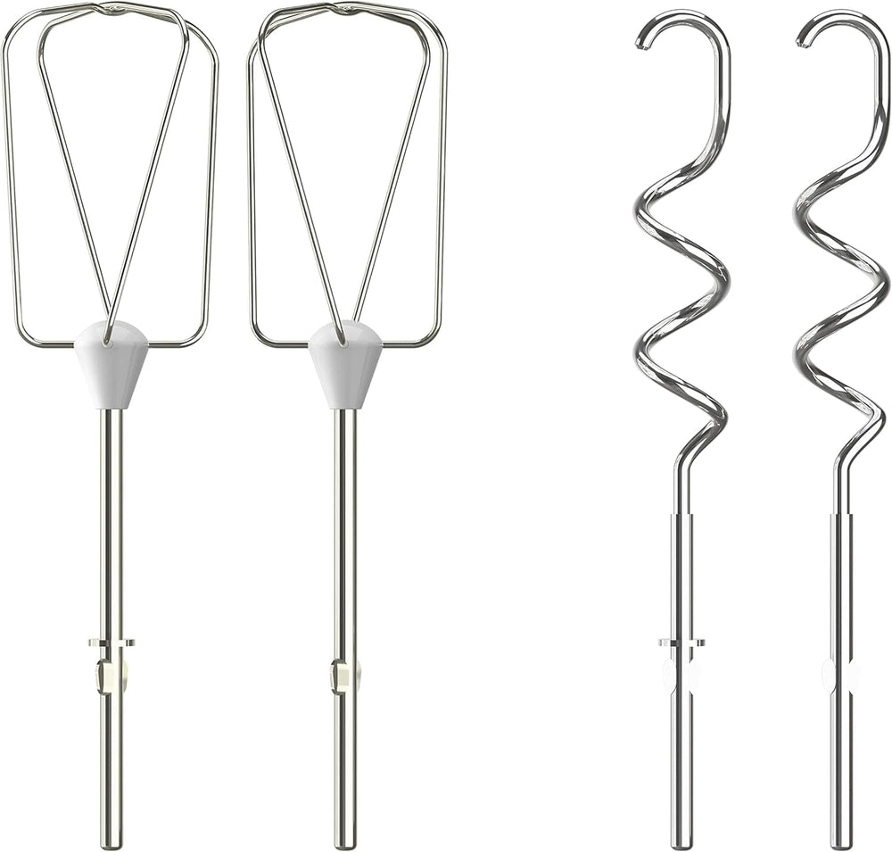 Krups GN4001 3 Mix 4000 Batteur à main | 450 watts | Conception robuste | Contrôleur de vitesse variable | Fonction Turbo et Auswurf | Incl. 2 Rührbesen et 2 Knethaken | Weiß/Grau Cuisine Naty Shop