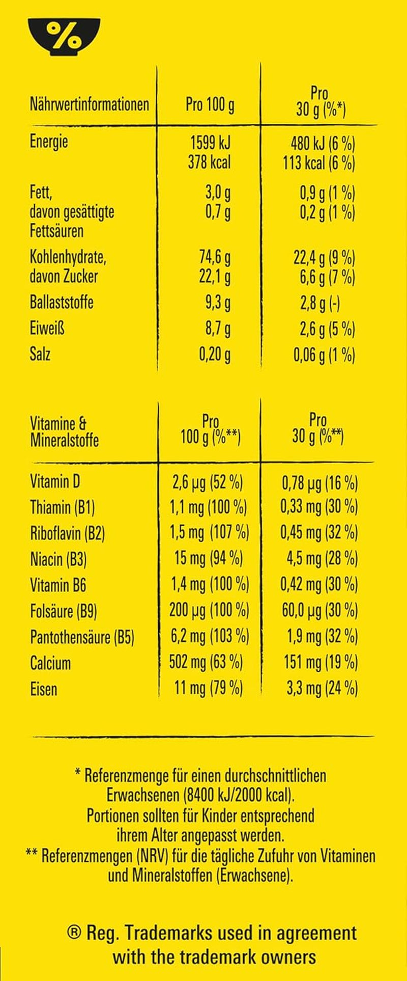 Nesquik Nestlé Nesquik Crunchy Breakfast, Céréales au chocolat et grains entiers, 1 paquet (1 x 330g)
