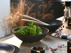 Creatable, 30007, Série Soft Touch, Service de Vaisselle 2 Pièces, Service à Salade en Grès, Passe au Lave-Vaisselle et au Micro-Ondes, Fabriqué au Portugal