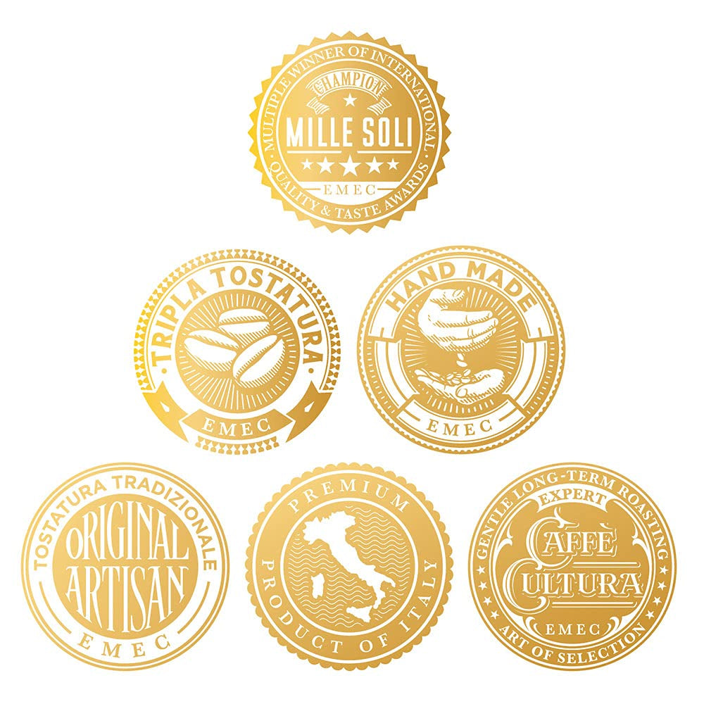 Caffè Espresso - Espressobohnen 1kg - Traditional Dreifachröstung In Handarbeit - Premium Kaffeebohnen mit perfekter Crema und besons säurearm für Fullyautomat und Siebträger