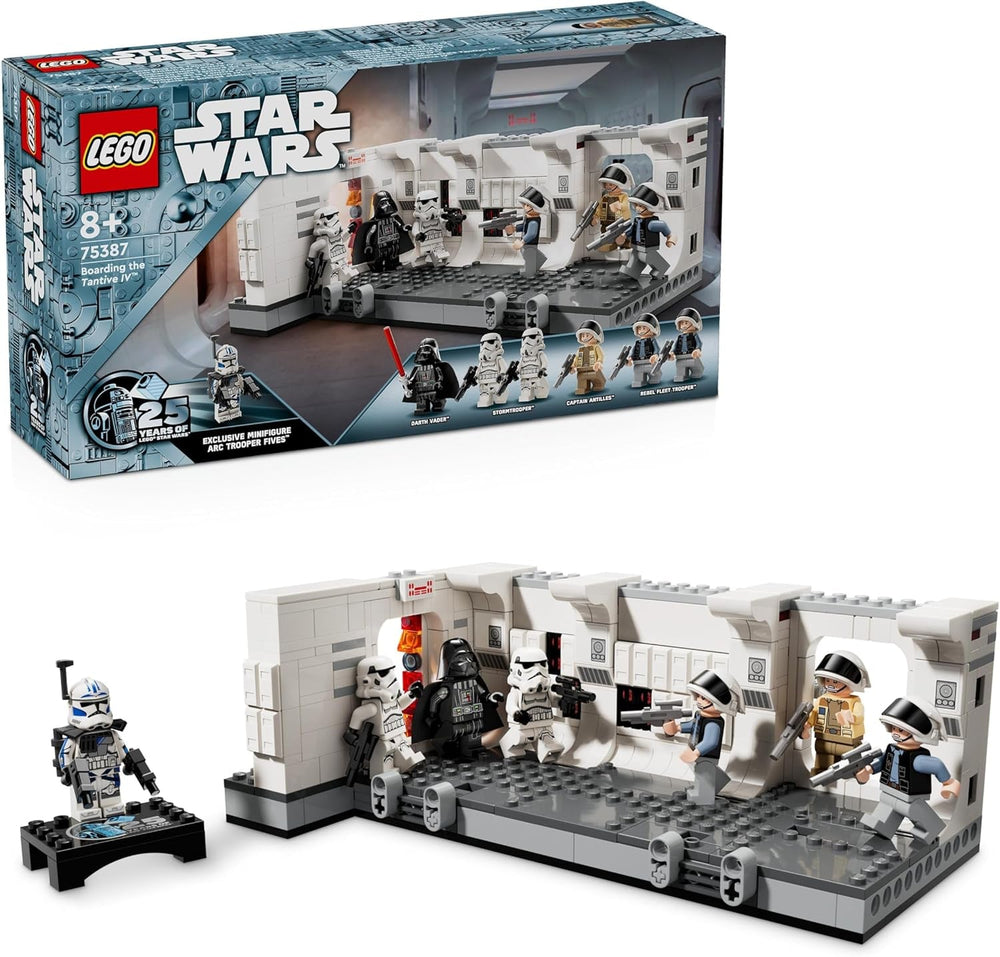 LEGO Star Wars Tantive IV Boarding, jouet de construction du film A New Hope, ensemble de jeu fantastique pour enfants à collectionner, idée cadeau pour garçons et filles à partir de 8 ans et collectionneurs 75387 Beuche den LEGO-Store Boarding