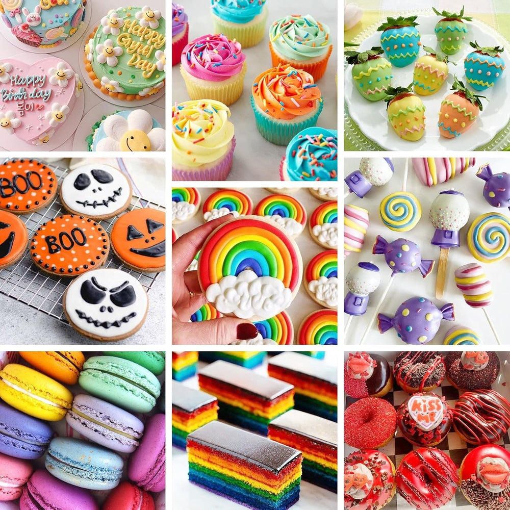 Colorant alimentaire liposoluble 20 couleurs colorant alimentaire à base d'huile pour chocolat colorant alimentaire à l'huile colorant alimentaire hautement concentré fondant macarons crème aux œufs de Pâques biscuits de Pâques beignets