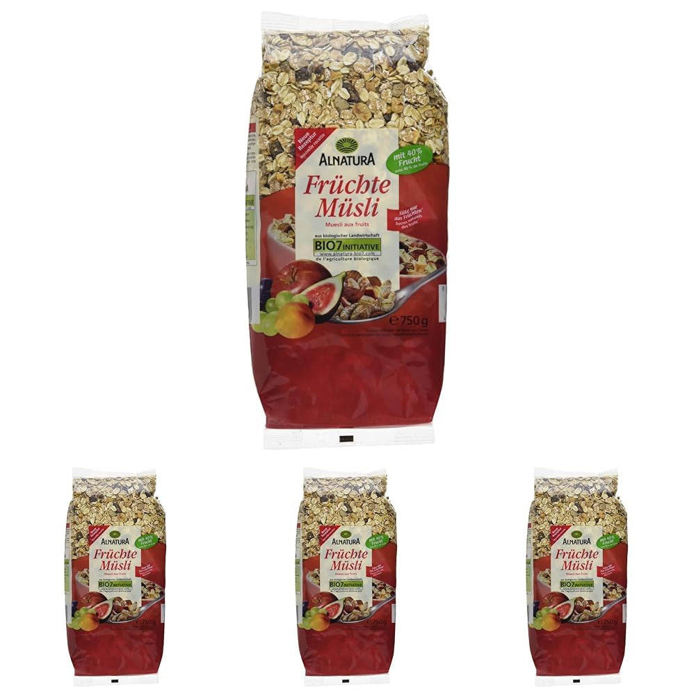 Muesli aux fruits bio, 750g