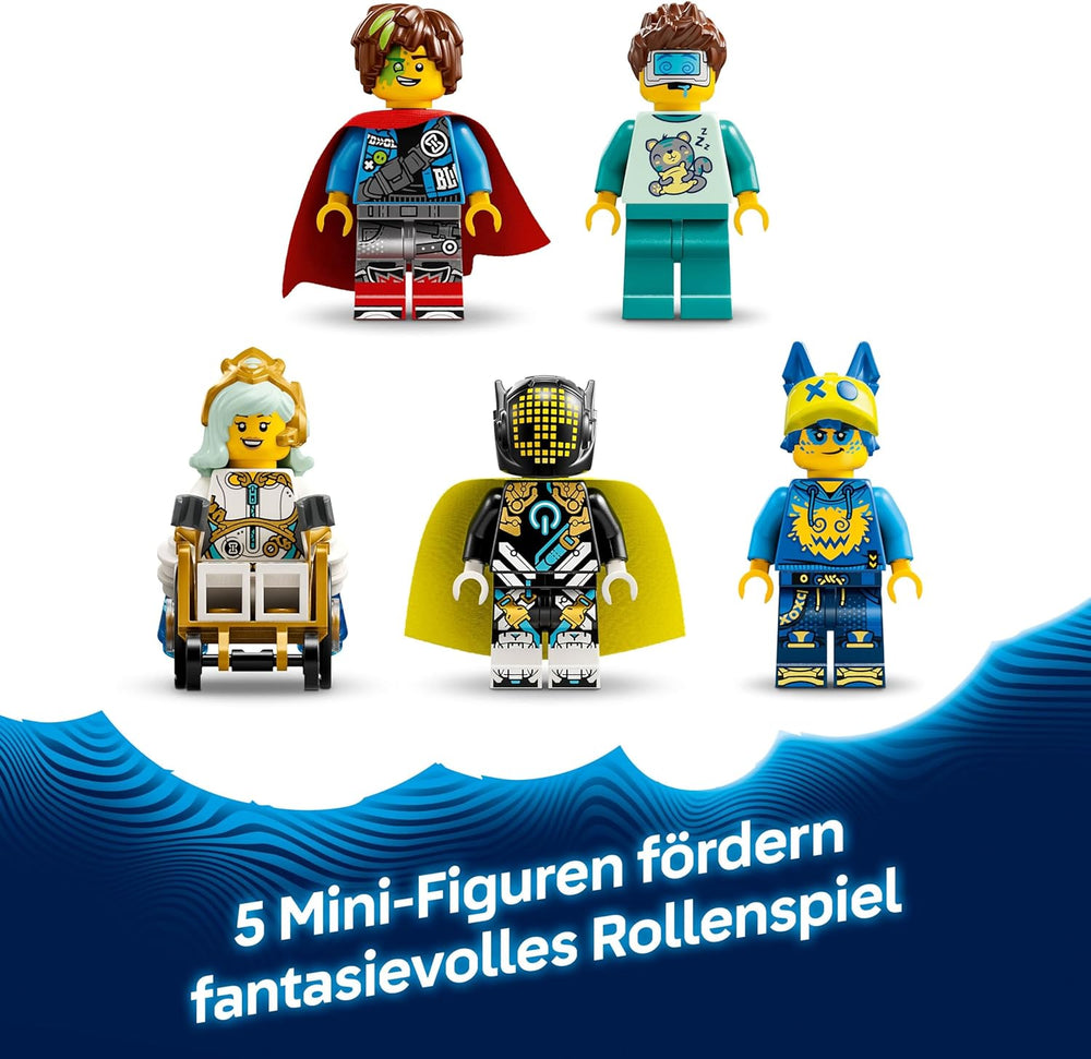 LEGO DREAMZzz Albtraumhai-U-Boot - Ensemble modulaire avec 2 Baumöglichkeiten, 2 abnehmbaren Fluggeräten et 5 Minifiguren, inkl. Mateo et Astrid - Cadeau pour filles et garçons à partir de 9 ans - 71500