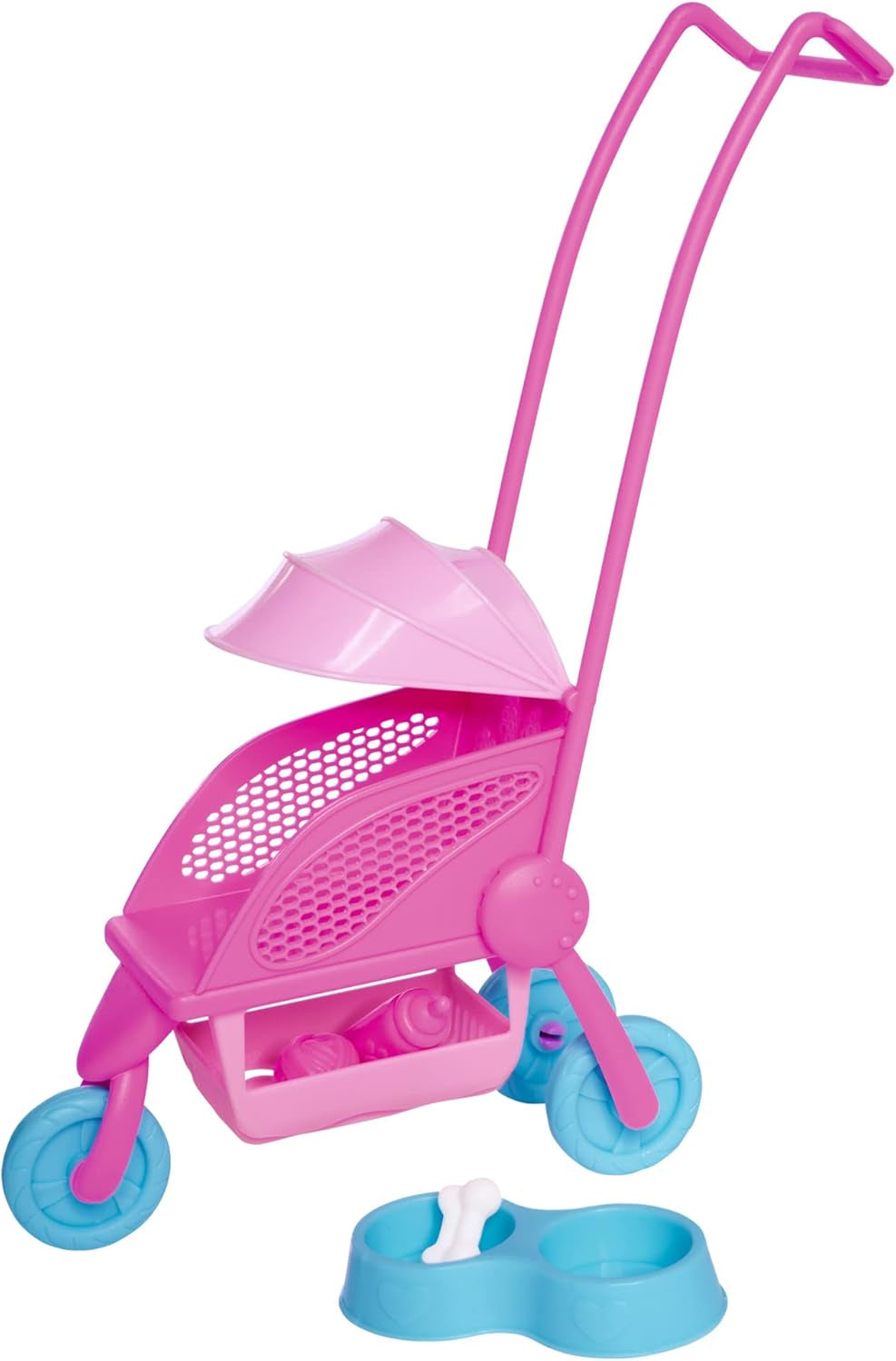 Simba Steffi Love Dog Buggy, jouet avec le buggy et deux chiens dans un chariot de transport pour animaux de compagnie, chien, 29 cm, à partir de 3 ans