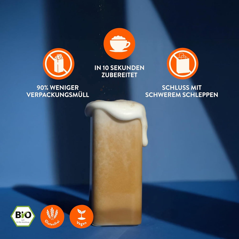 Blue Farm Barista Oat Base für bis zu zu 8L zum selbermischen – Bio Haferdrink Barista Edition – Milchalternative sans Zusatzstoffe und Zuckerzusatz – Vegan et Glutenfrei – 90% weniger Verpackungmüll