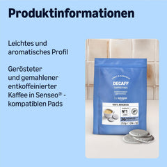 by Amazon Entkoffeinierte 100% Arabica-Kaffeepads, geeignet for Senseo-Maschinen, medium Röstung, 36 Stück (1 Packung mit 36 ​​​​Stück) – Rainforest Alliance certifié