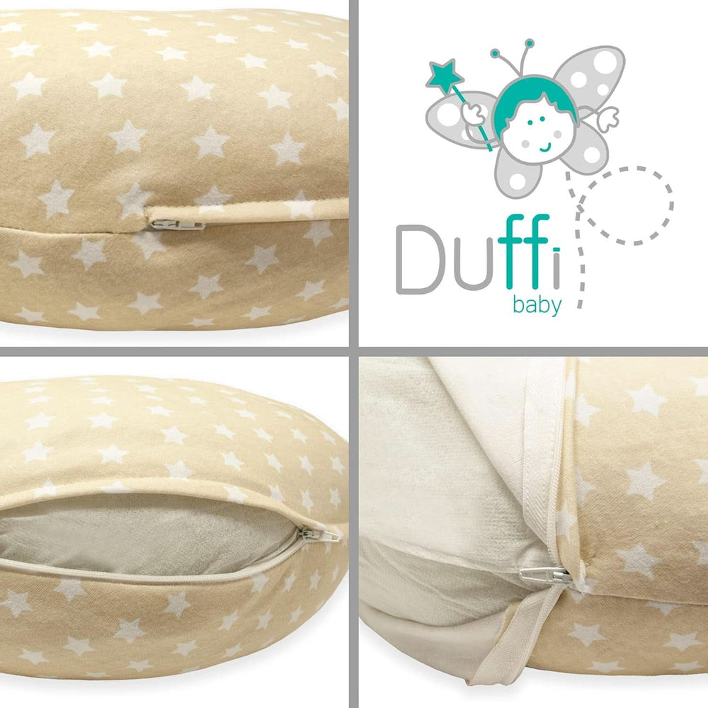 Coussin d'allaitement pour nouveau-né, XL, housse 100% coton, amovible et lavable, garnissage polyester, motif étoile Accessoires Alimentation et Allaitement Bebe Naty Shop