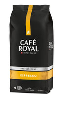 Café Royal Professional Line Espresso - Café en grains pour machines à expresso automatiques, corps intense, torréfaction intense, force 3/5, Rainforest Alliance, 1 kg