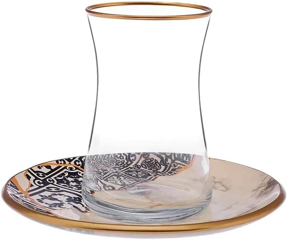 Service à thé 12 pièces Karaca Aris pour 6 personnes - Service en porcelaine exquis pour un plaisir de thé élégant