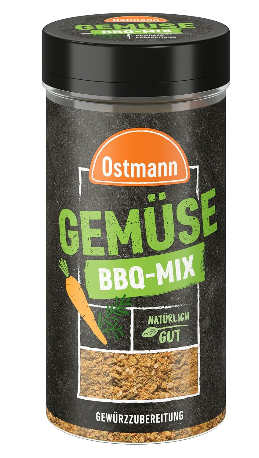 Ostmann Gewürze - Mélange BBQ Gemüse | Gewürzzubereitung für Gemüse | Note méditerranéenne pour les grillades, le tofu et Co. | 120 g dans une passoire
