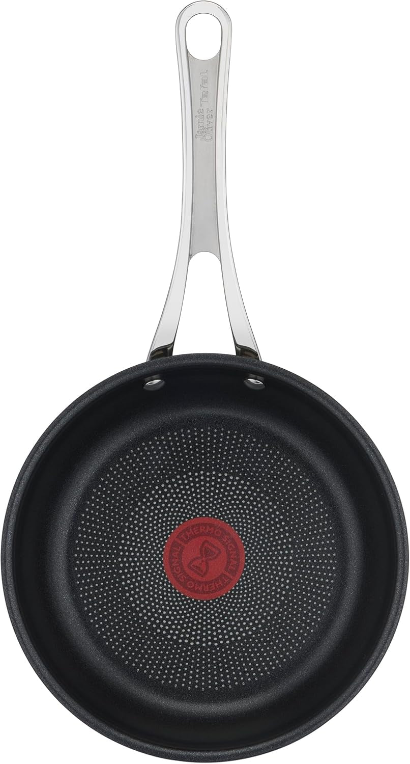 Tefal Jamie Oliver Cook'S Classics, revêtement antiadhésif, compatible induction, passe au four, acier inoxydable, poignée rivetée Casseroles et poêles Naty Shop