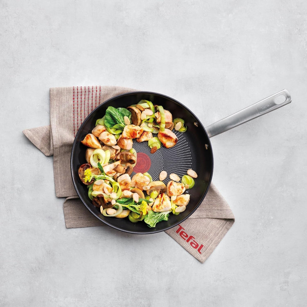 Poêle TEFAL VIRTUOSO 28 cm, Poêle inox, Casseroles et poêles induction Naty Shop