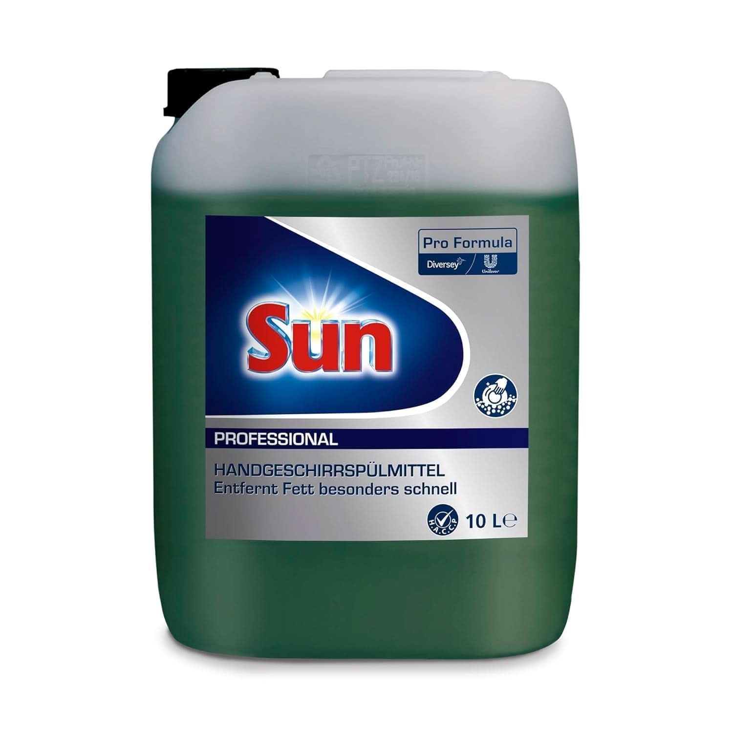 Sun Professional, lichid de spălat vase manual - Îndepărtare foarte eficientă a grăsimilor, cu parfum proaspăt de citrice, 10 litri Detergenti Bucatarie Naty Shop