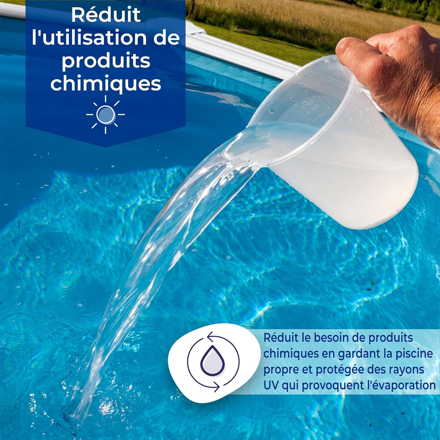 Gre CIPROV501 - Bâche d'hiver pour piscines ovales 500 x 300 cm, coloris noir