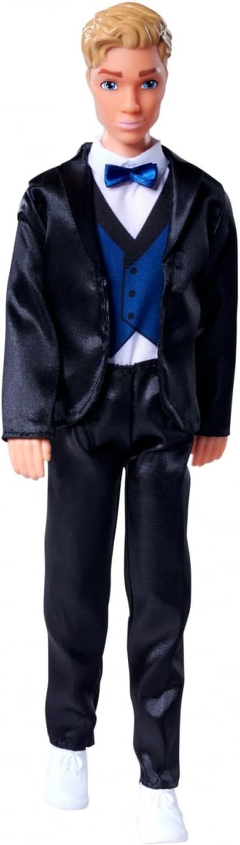 Simba 105733629 - Steffi Love Kevin Charming, păpușa de joacă poartă un costum elegant cu papion și vestă, 30 cm, de la 3 ani, albastru Papusi Naty Shop