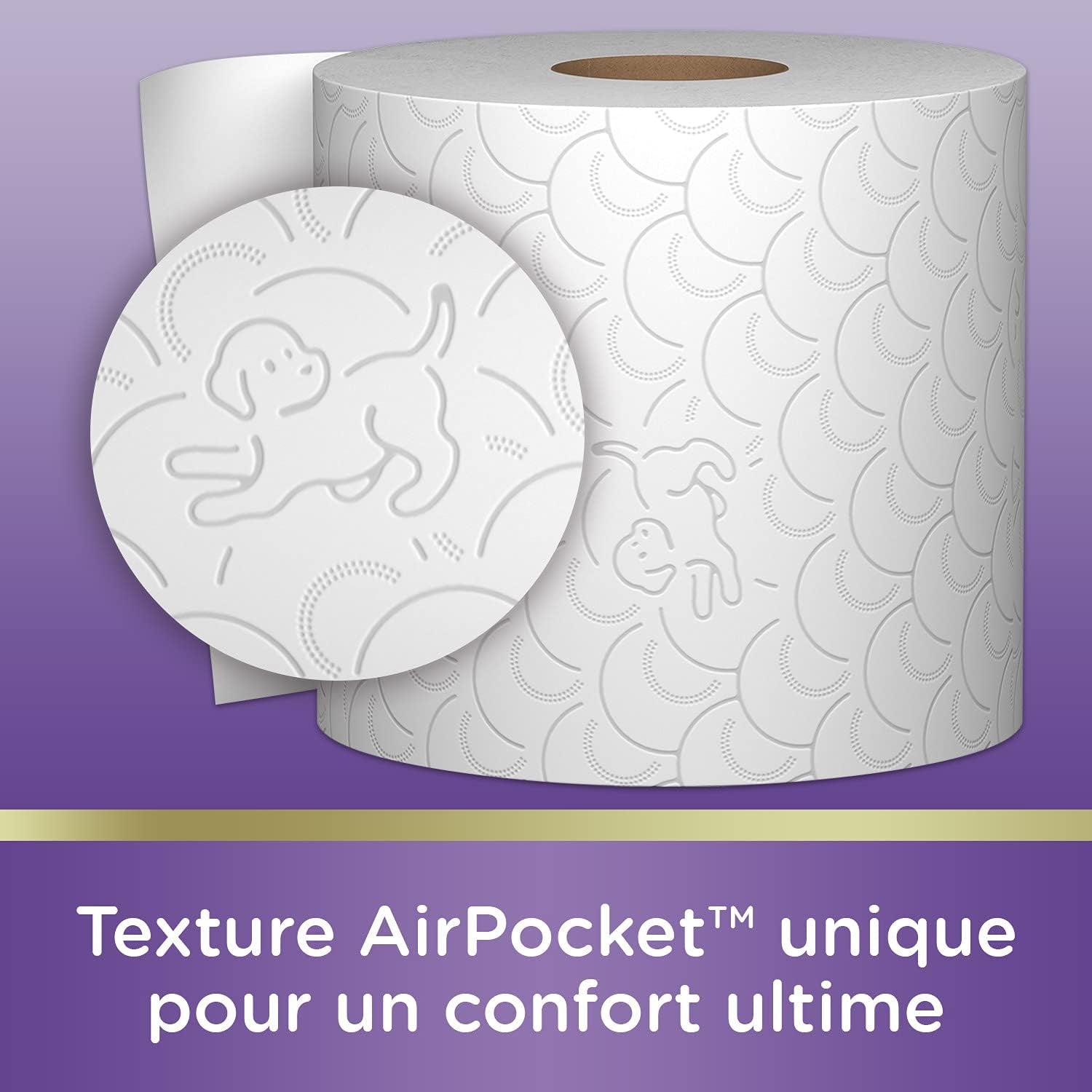 Papier toilette rembourré (12 paquets de 7 rouleaux) - doux et confortable - respectueux de l'environnement - durable