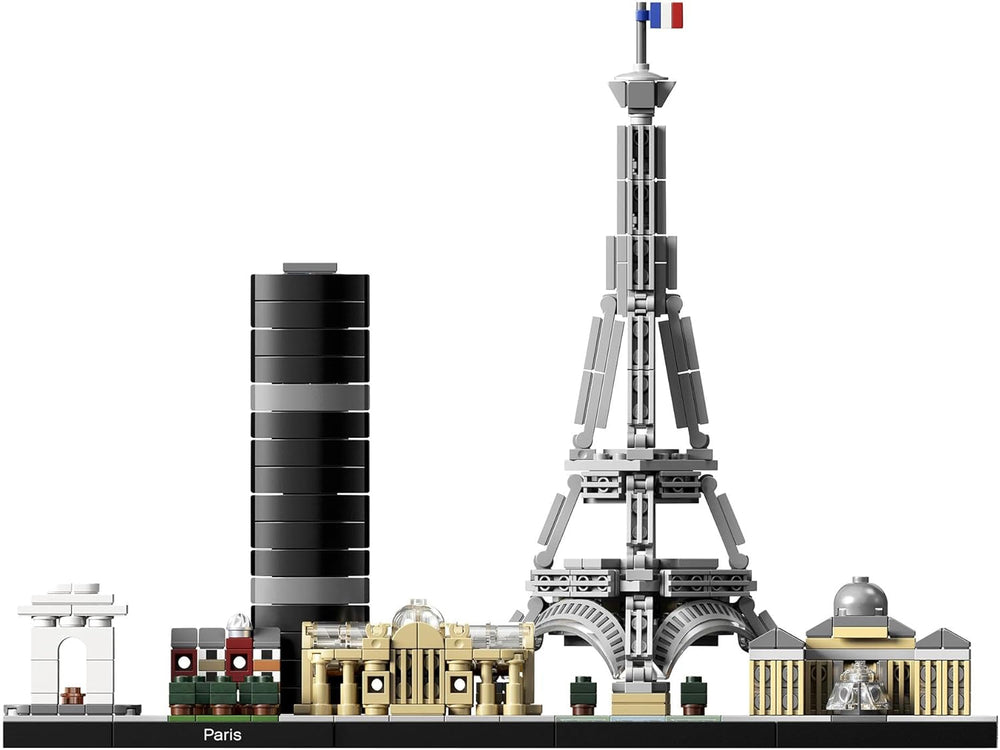 Kit de construction LEGO Architecture Paris, Tour Eiffel, Champs-Élysées et Louvre, collection Skyline, décorations pour la maison et le bureau, idées cadeaux pour collectionneurs, hommes et femmes 21044 Ensembles de construction Besuche den LEGO-Store