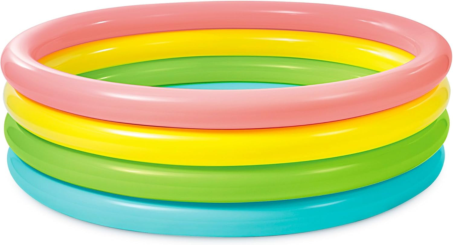 Intex 56441 NP - Piscine Gonflable Sunset Glow, Quatre Anneaux, Vinyle, Multicolore, 168x46 cm