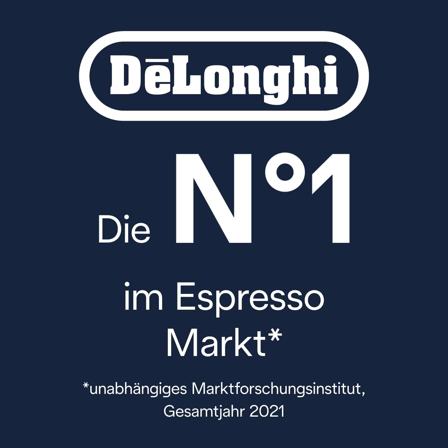 De'Longhi Dinamica Plus ECAM 370.70.B Machine à expresso entièrement automatique avec système de lait LatteCrema, cappuccino et expresso, écran tactile couleur TFT 3,5 pouces et contrôle par application, fonction café, noir