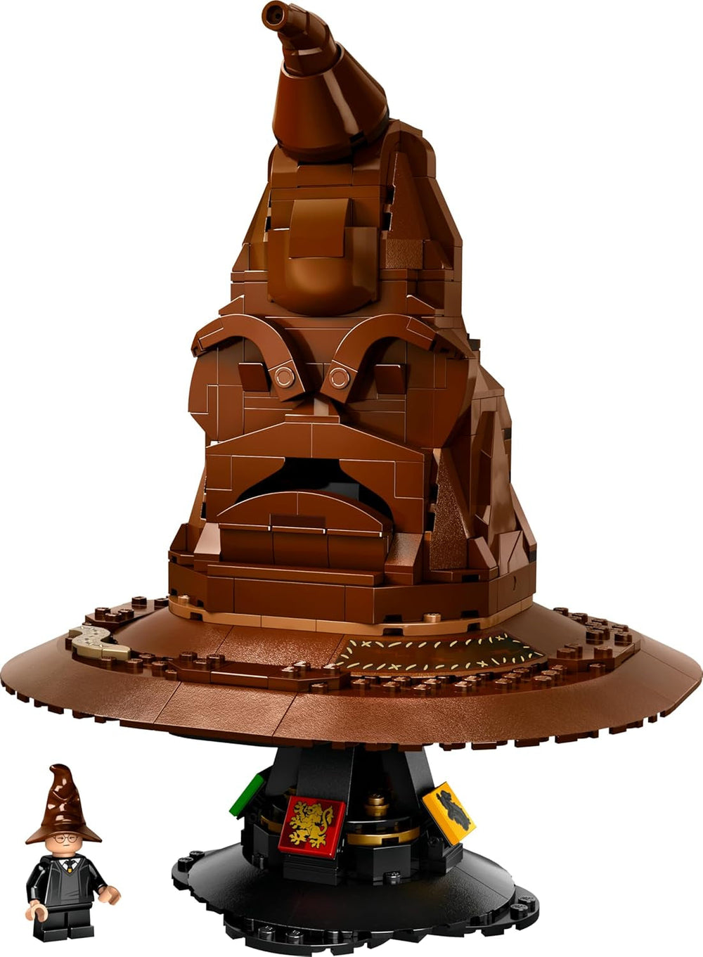 LEGO Harry Potter Chapeau parlant Poudlard modèle film pour adultes Cadeau pour femmes hommes maman papa avec 31 combinaisons de sons aléatoires vous trie dans votre maison de Poudlard 76429 Jeux de construction Besuche den LEGO-Store