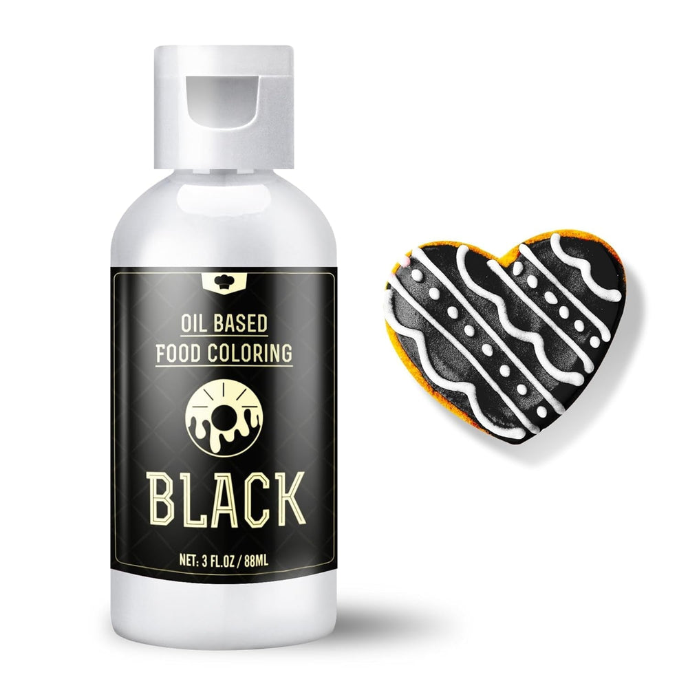 Colorant alimentaire chocolat soluble dans les graisses – 88 ml de colorant alimentaire à base d'huile pour fondant, pâtisserie, gâteaux, biscuits – colorant alimentaire liquide sans saveur pour beurre de cacao, gâteaux, crème au beurre (blanc)
