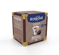 Caffè Borbone Don Carlo Blaue Blend - 50 Kapseln - Compatible avec Lavazza®* A Modo Mio®* Haushalts-Espressomaschinen