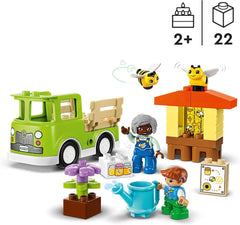 LEGO DUPLO Town L'apiculture et les ruches, jouet éducatif pour les tout-petits avec 2 figurines et un camion mobile, ensemble de construction et de reconstruction, jouet pour les tout-petits à partir de 2 ans 10419 Sets de construction Besuche den LEGO-Store