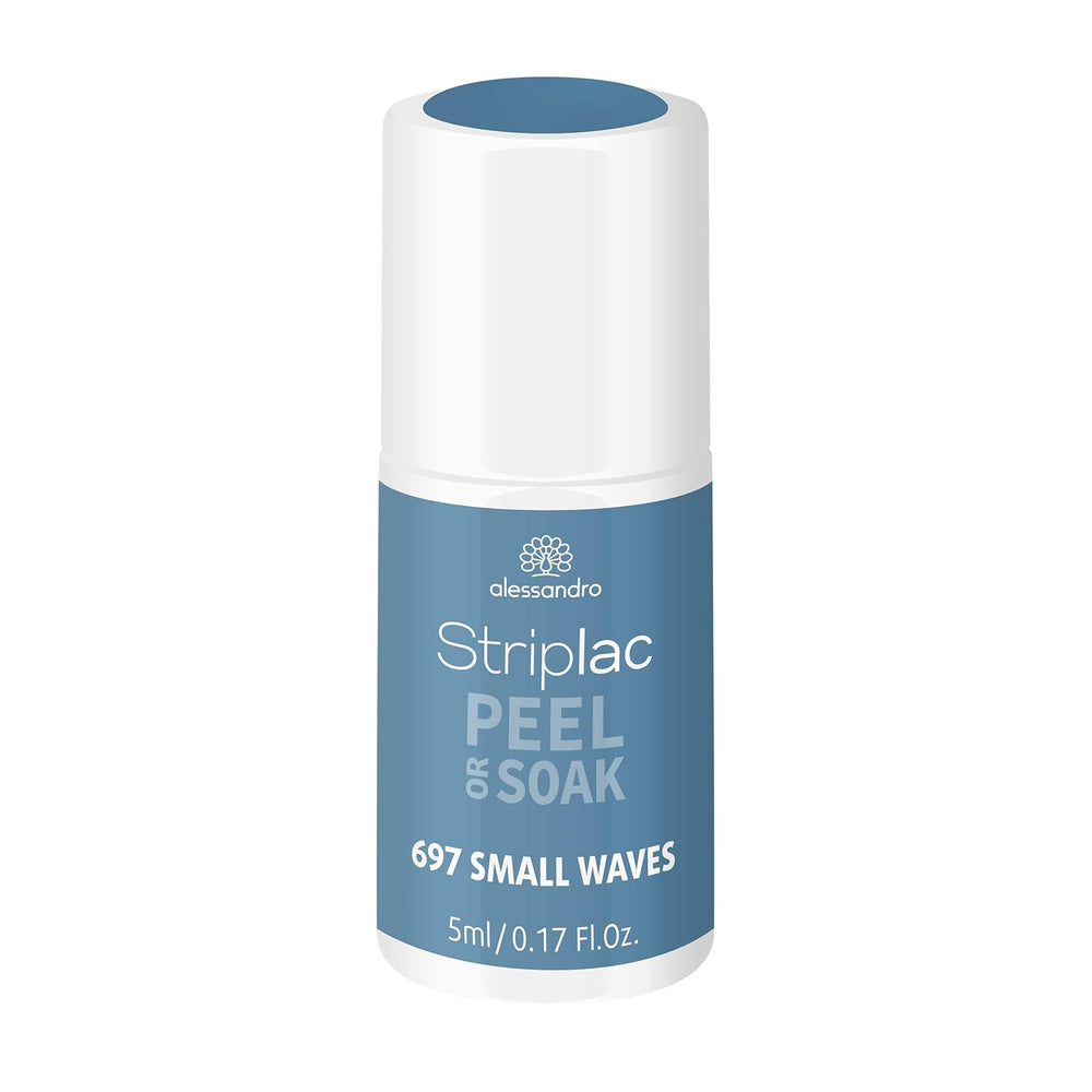 alessandro Striplac UV-Nagellack Flat White – Facile et facile à utiliser – Application facile grâce à la technologie Peel-Off – Vegan et sans alcool – 8 ml