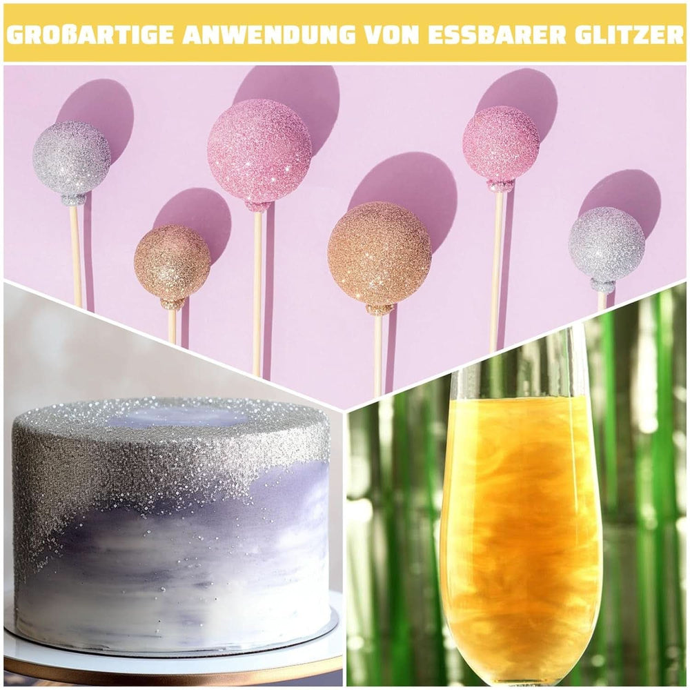 Paillettes comestibles, poudre, 5 grammes Glitter Naty Shop