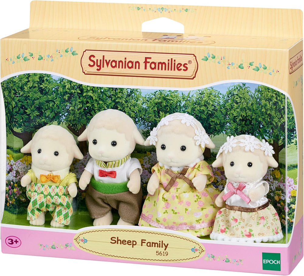 Sylvanian Families 5619 Famille de moutons - Figurines pour maison de poupées