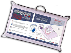 V.I.P. Oreiller Very Important Oreiller savon, boucles, mousse à mémoire de forme, avec traitement lavande, 42 X 72 X 11, Fabriqué en Italie, blanc, C.854492 Naty Shop oreillers standard Alb Viscolattice Memory Con Trattamento Lavender - Cervicale